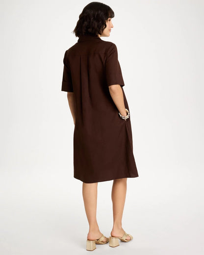 Chico's Popular | Embellished Linen Popover Dress