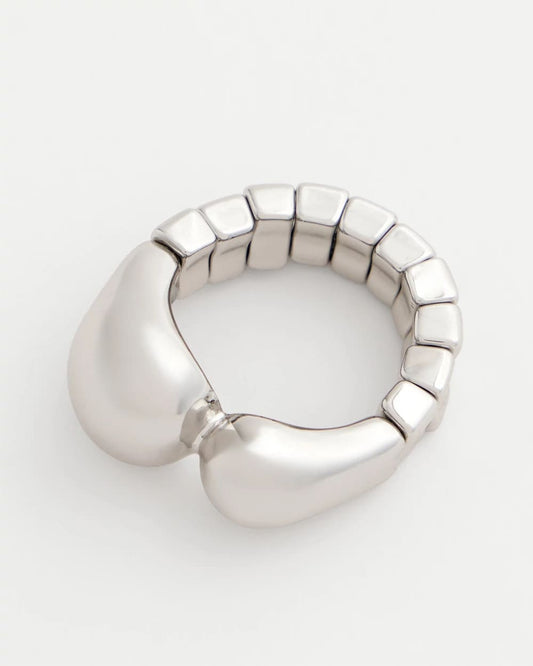Chico's Exclusive | Curvy Silver Stretch Ring