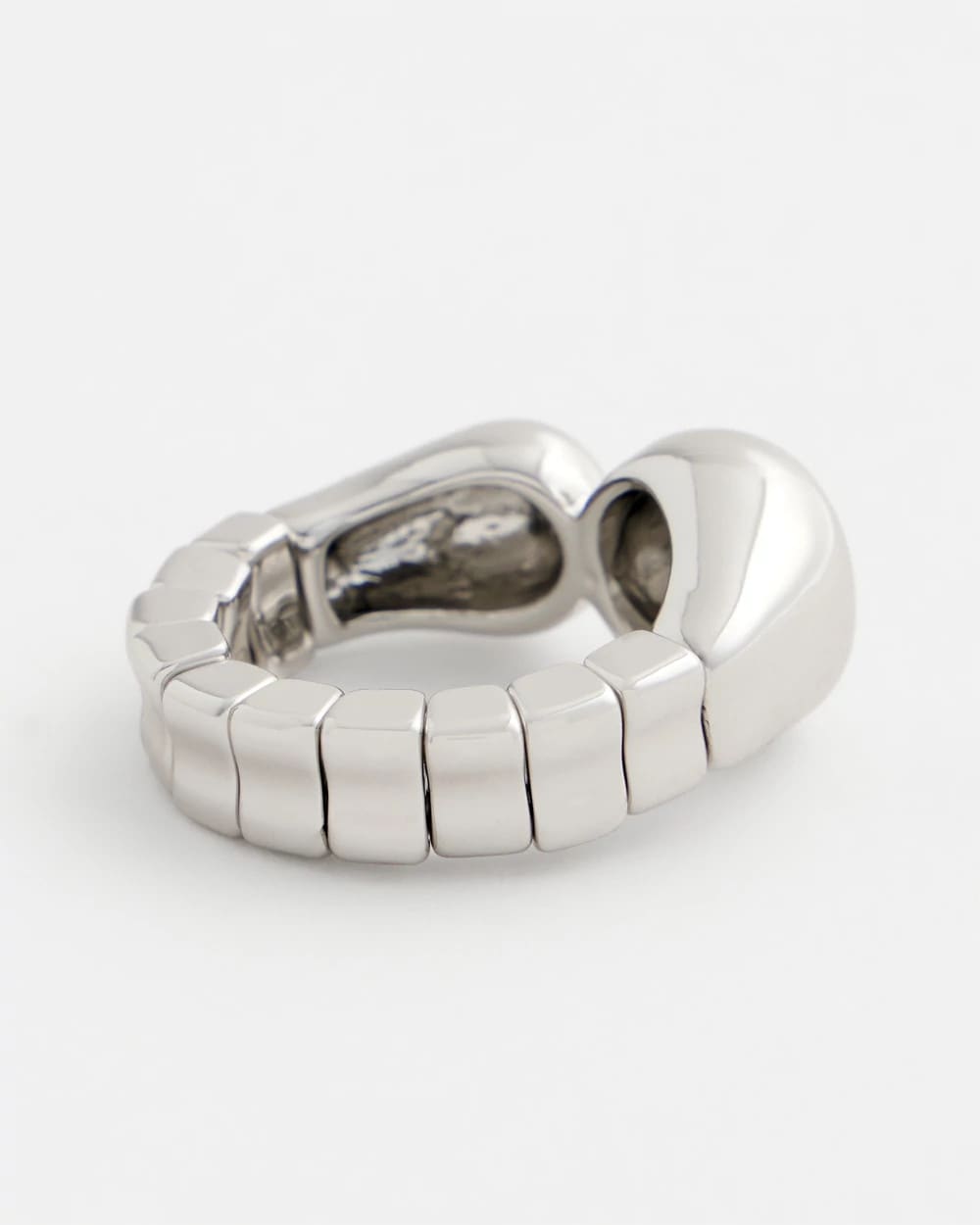 Chico's Exclusive | Curvy Silver Stretch Ring
