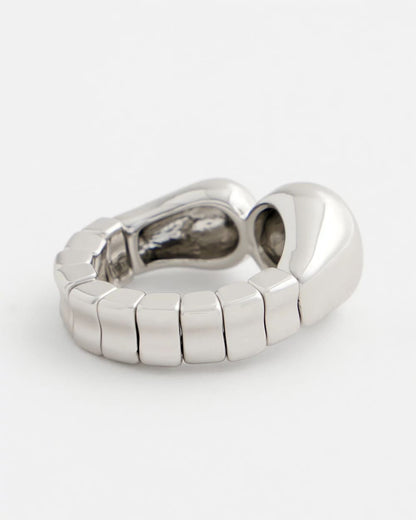 Chico's Exclusive | Curvy Silver Stretch Ring