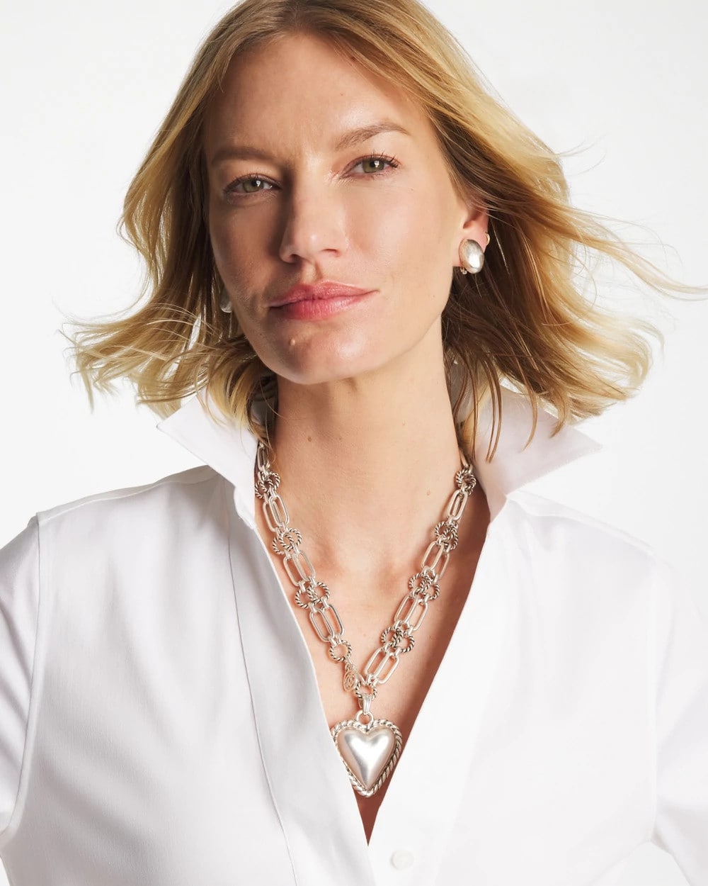 Chico's Deals | Heart Twice As Nice Pendant Necklace