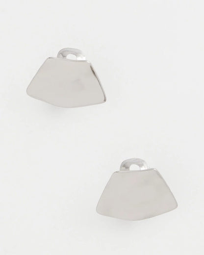 Chico's Hot Sale | Silver Fan Clip On Earrings