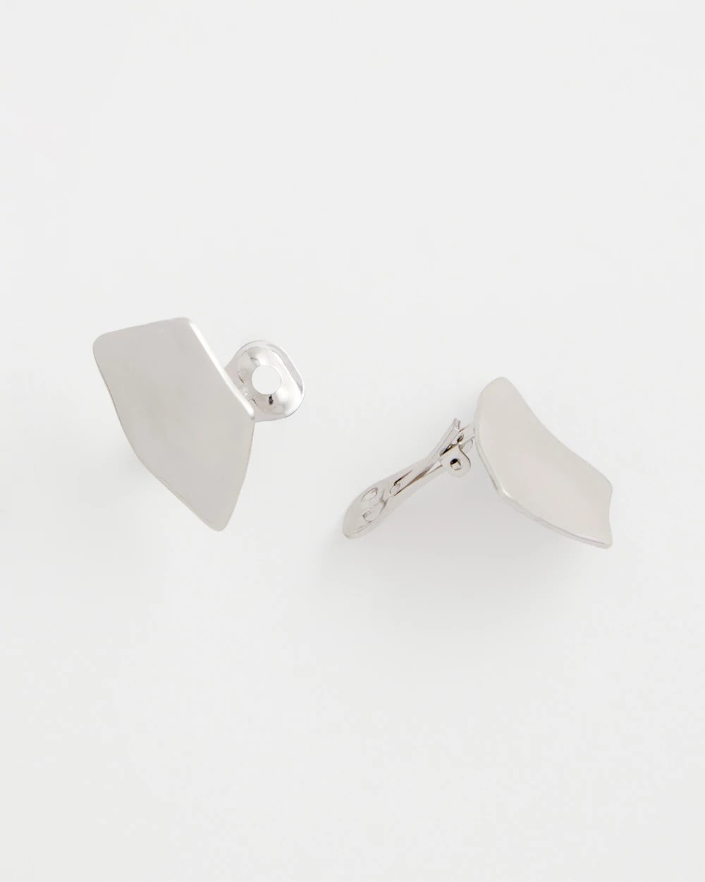 Chico's Hot Sale | Silver Fan Clip On Earrings