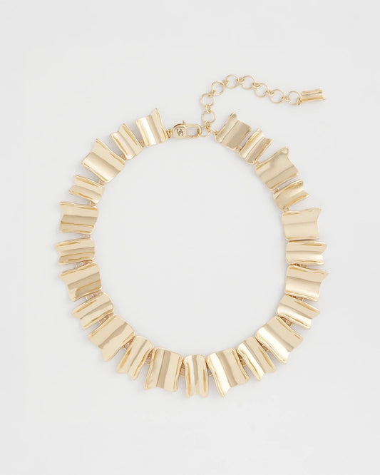 Chico's Signature | Gold Wave Collar Necklace