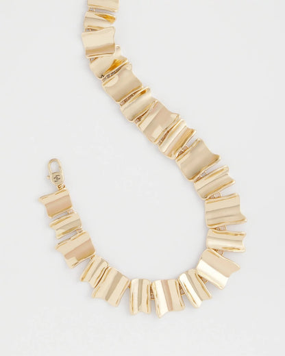 Chico's Signature | Gold Wave Collar Necklace
