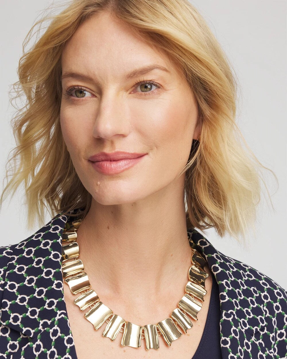 Chico's Signature | Gold Wave Collar Necklace