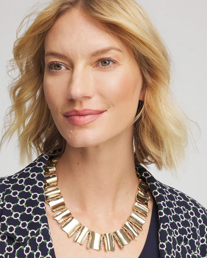 Chico's Signature | Gold Wave Collar Necklace