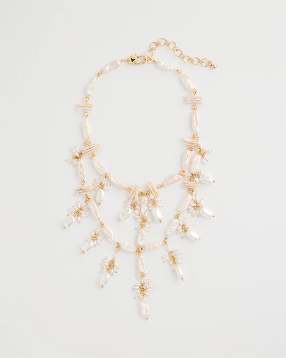 Chico's Exclusive | Chico's Originals Pearl Cluster Bib Necklace