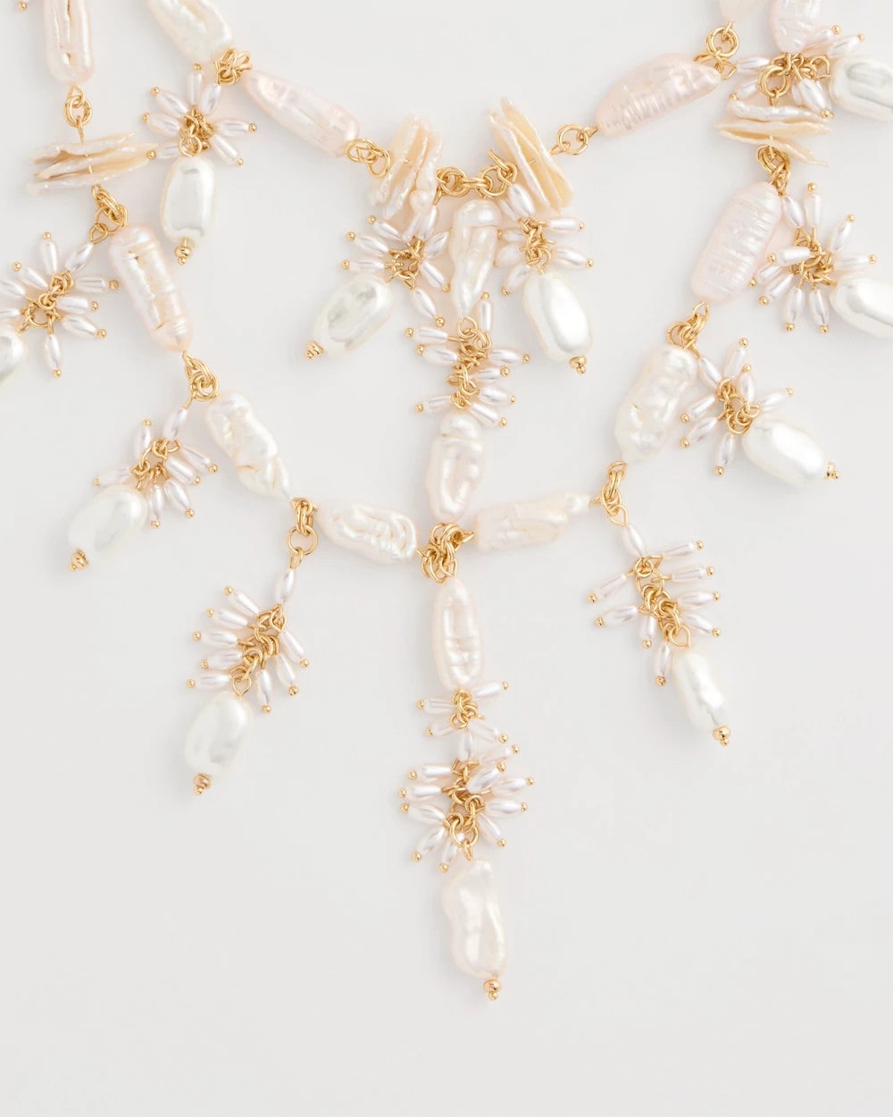 Chico's Exclusive | Chico's Originals Pearl Cluster Bib Necklace