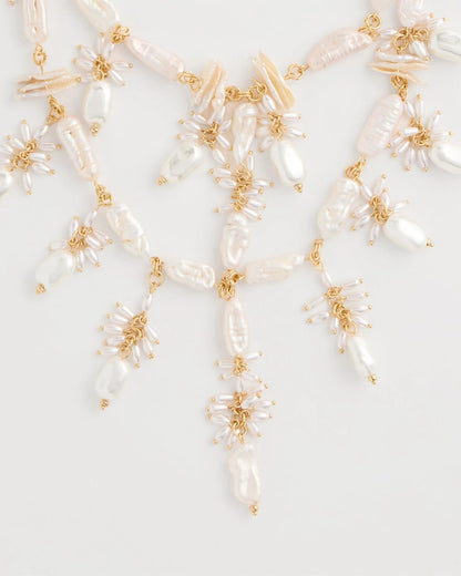 Chico's Exclusive | Chico's Originals Pearl Cluster Bib Necklace