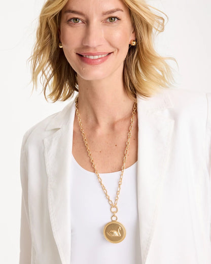 Chico's New | Reversible Swan Pendant Necklace