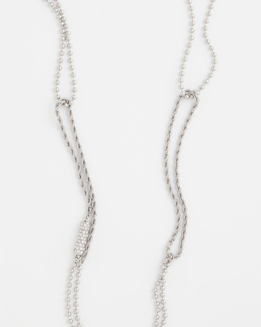 Chico's Featured | Long Silver Ball Chain Single Strand