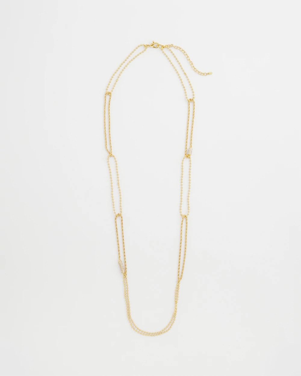 Chico's Discount | Long Gold Ball Chain Single Strand