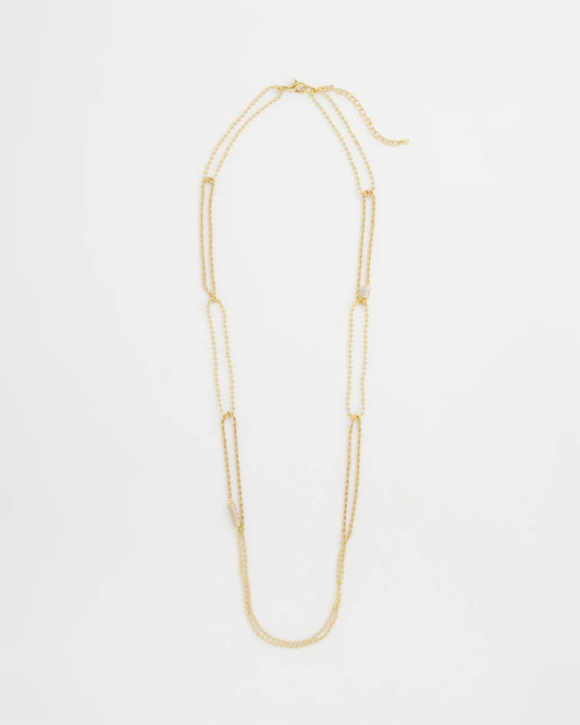 Chico's Discount | Long Gold Ball Chain Single Strand