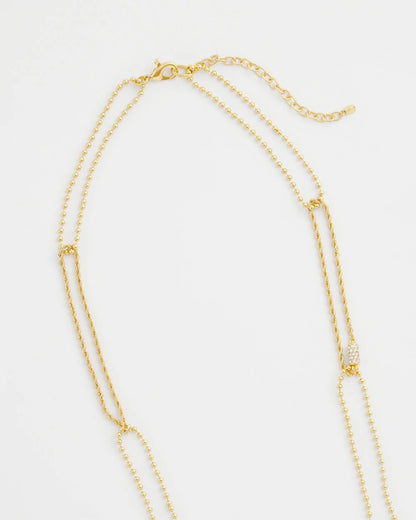 Chico's Discount | Long Gold Ball Chain Single Strand