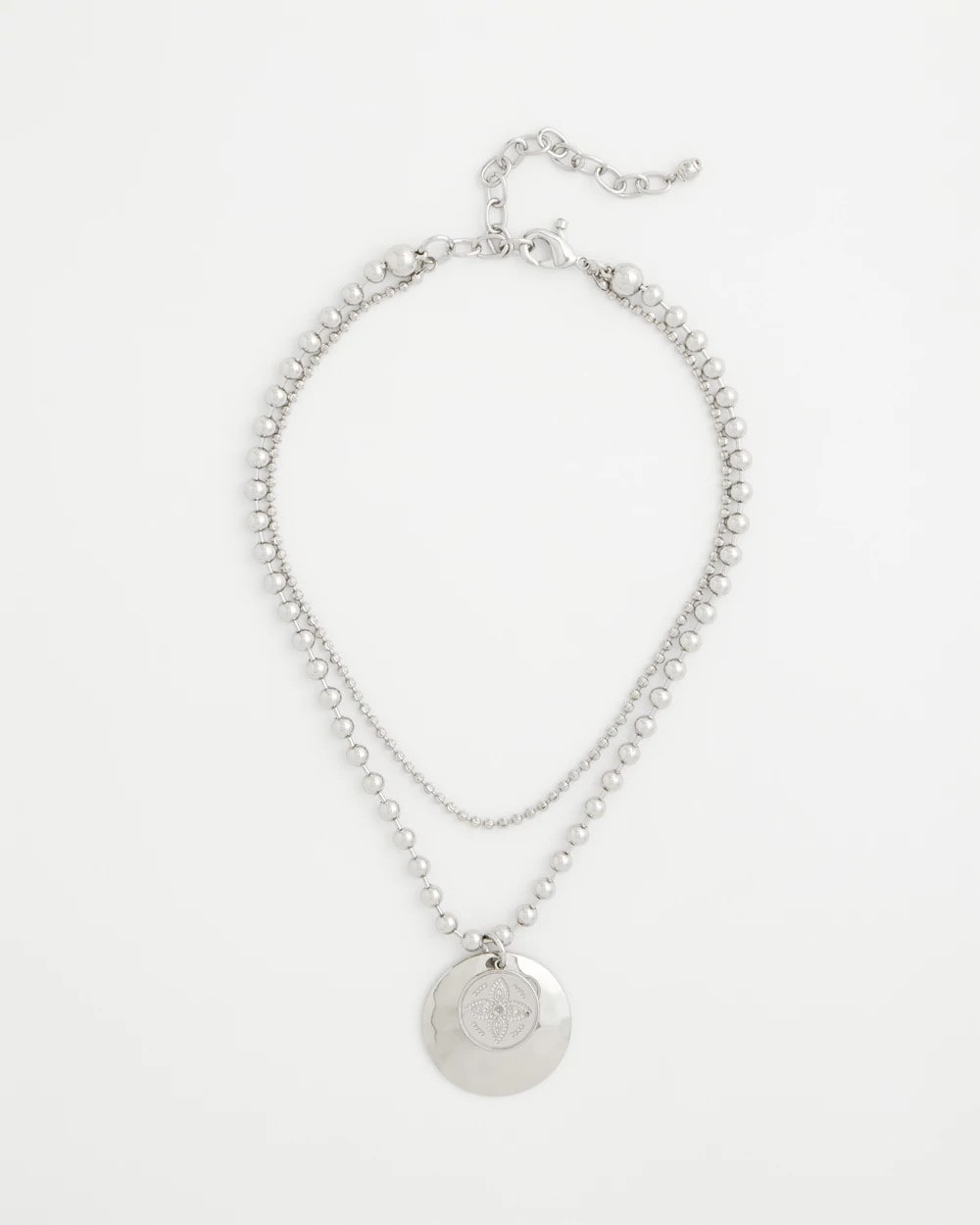 Chico's Featured | Short Silver Ball Chain Pendant