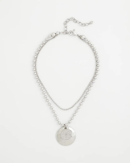 Chico's Featured | Short Silver Ball Chain Pendant