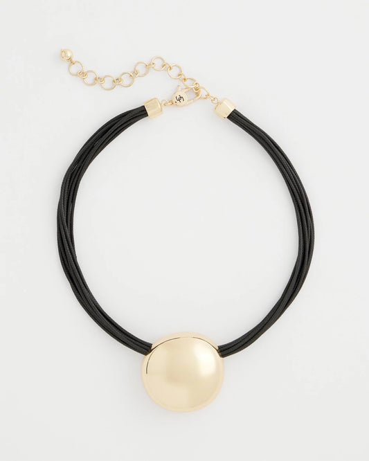 Chico's Sale | Gold Pendant Cord Necklace