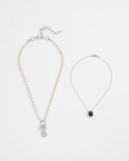 Chico's Great Value | Short Double Strand Pendant