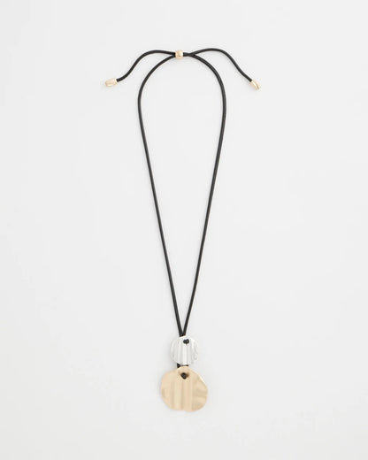 Chico's Customer Favorite | Crinkle Mixed Metal Pendant