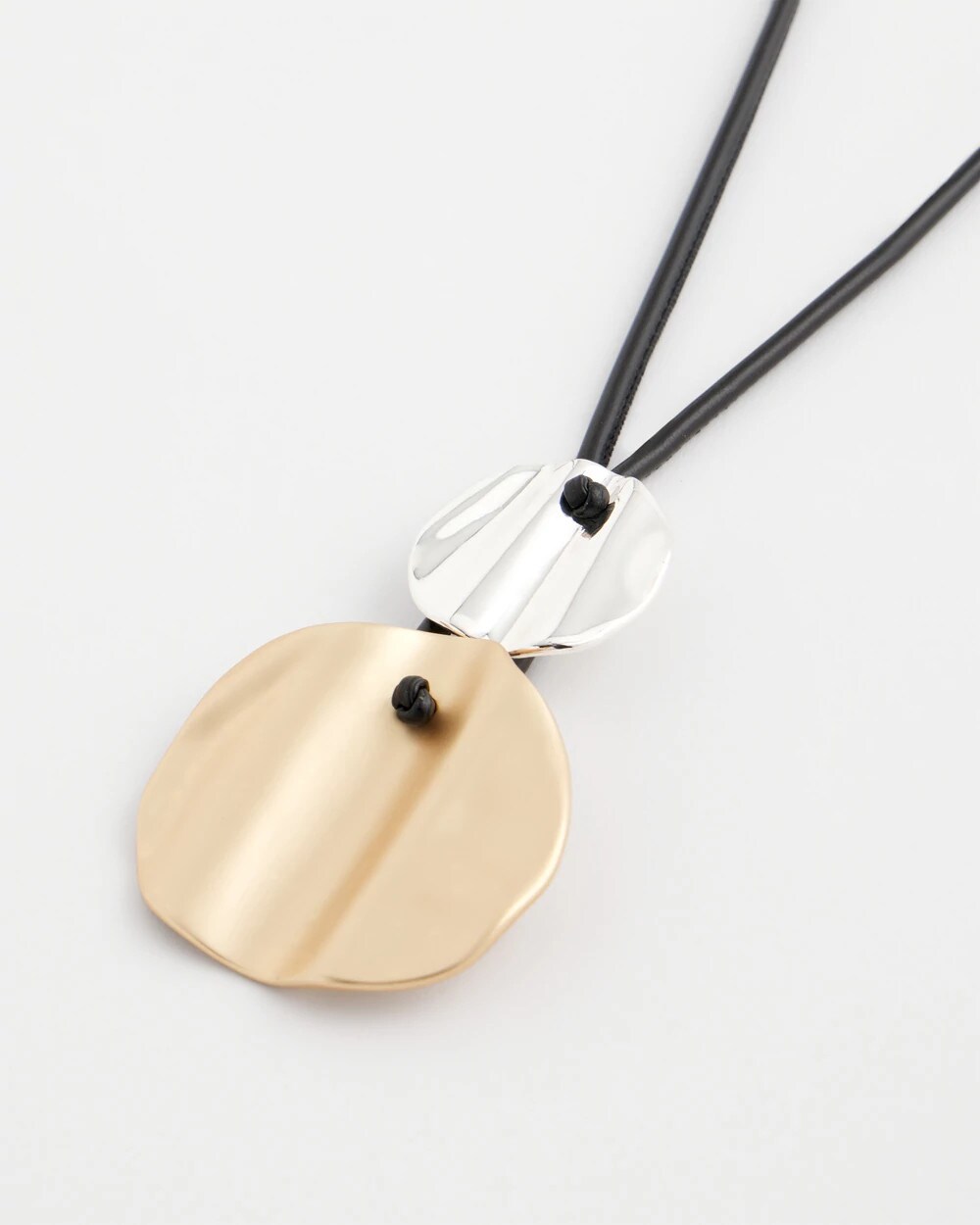 Chico's Customer Favorite | Crinkle Mixed Metal Pendant
