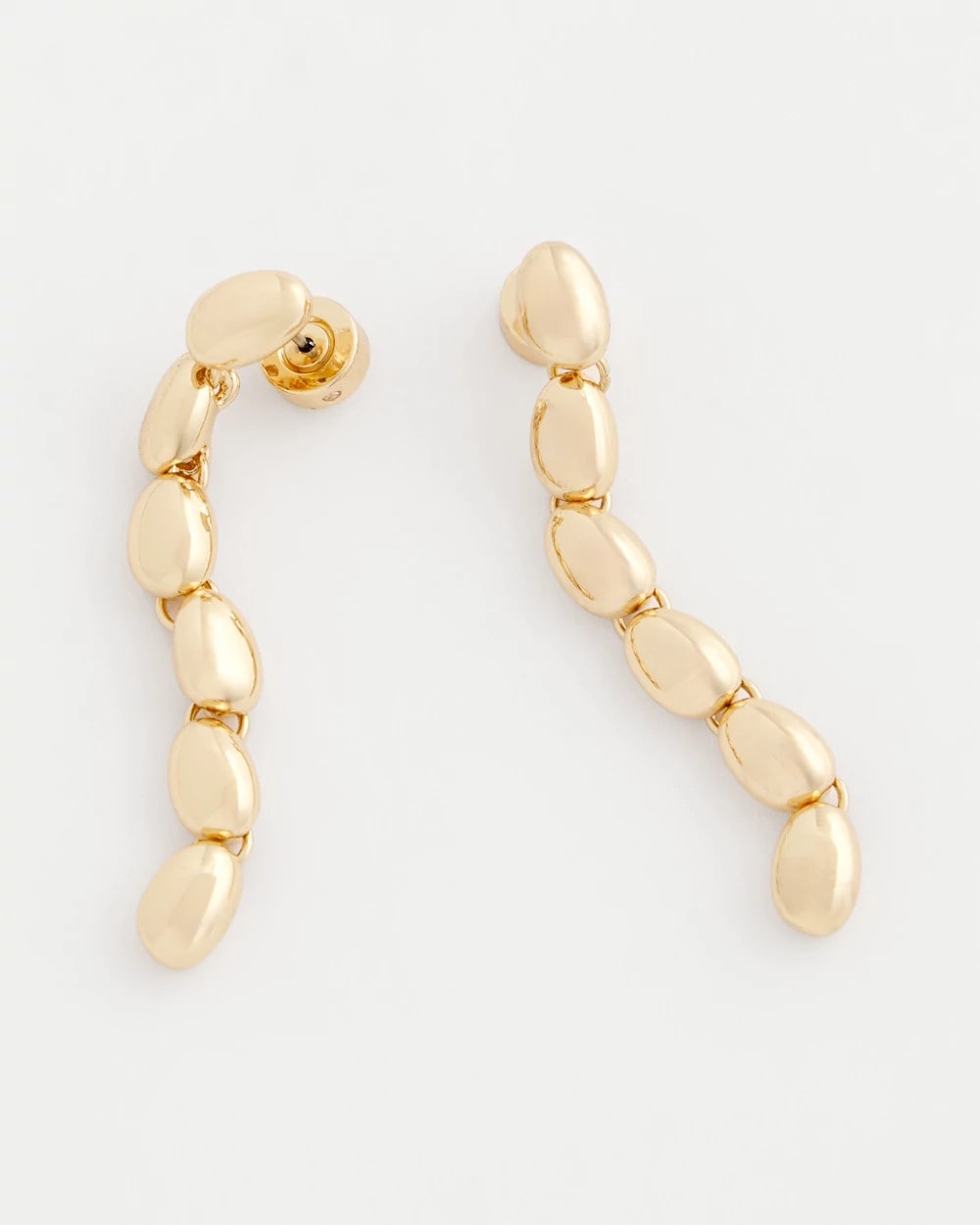 Chico's Smart Buy | Gold Linear Bead Earrings