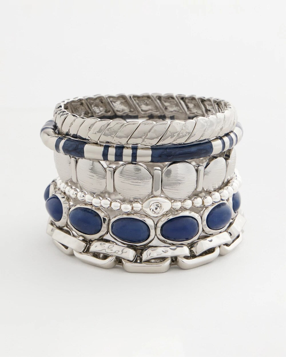 Chico's Best Price | Silver Link Stretch Bracelet