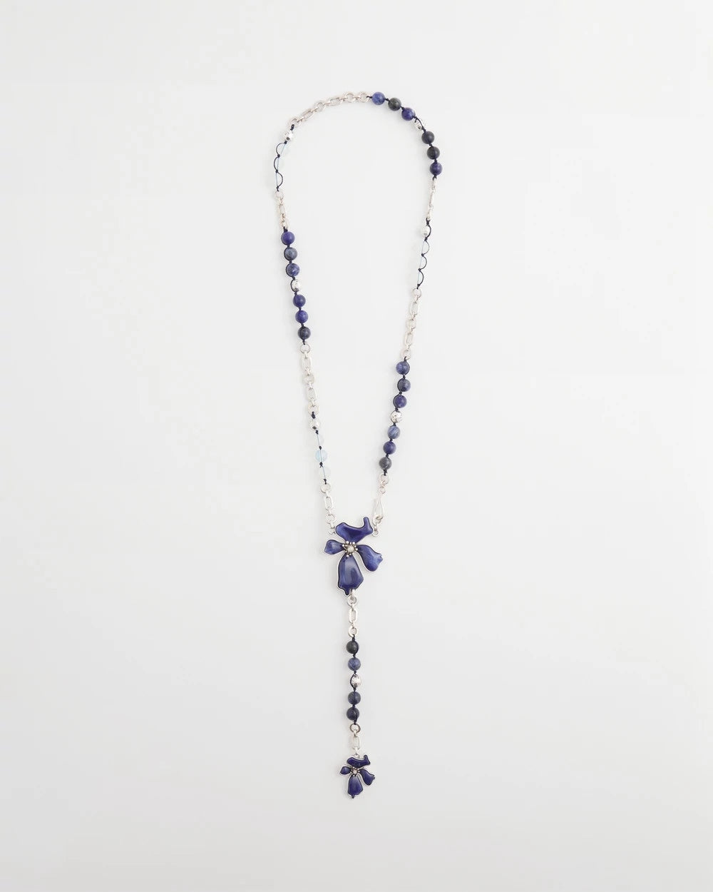 Chico's Discount | Blue Flower Long Y-Necklace
