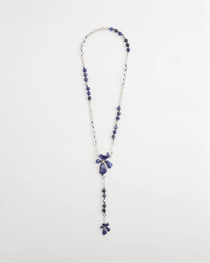 Chico's Discount | Blue Flower Long Y-Necklace