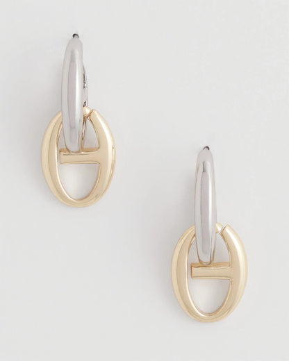 Chico's Value | Mixed Metal Link Earrings