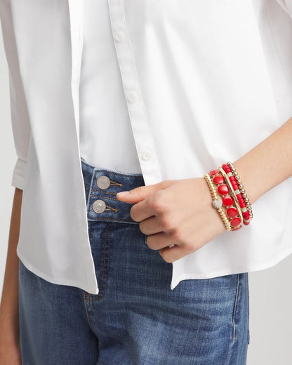 Chico's Top Pick | Gold Heart Stretch Bracelet