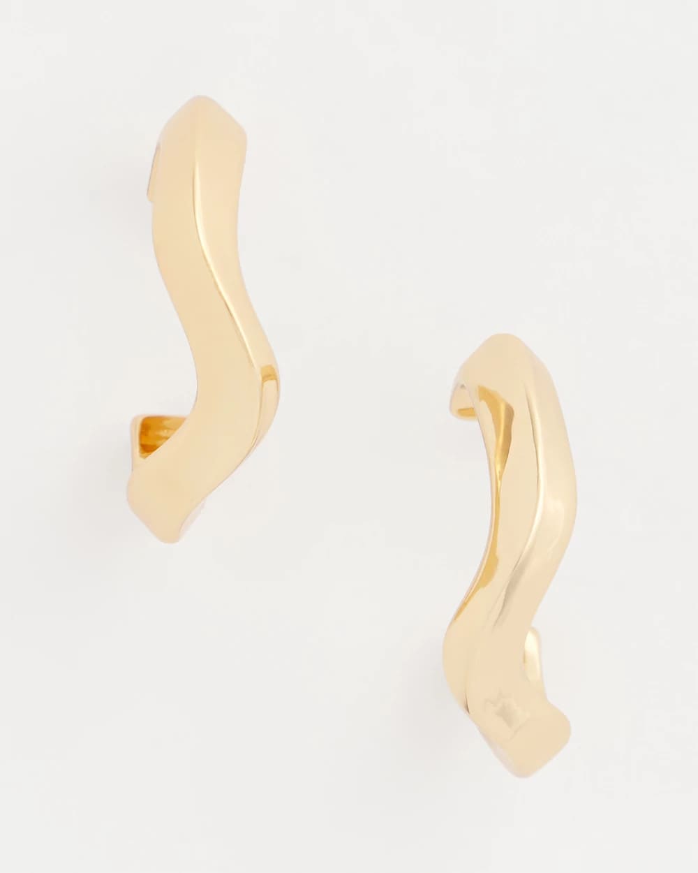 Chico's Best Seller | Gold Wavy Hoop Earrings