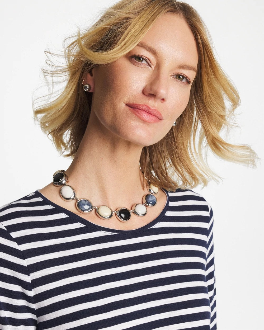 Chico's Popular | Short Polka Dot Collar
