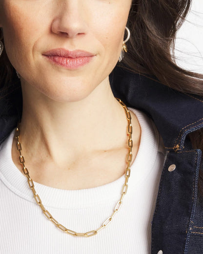 Chico's Quality | Mixed Metal Heart Charm Necklace