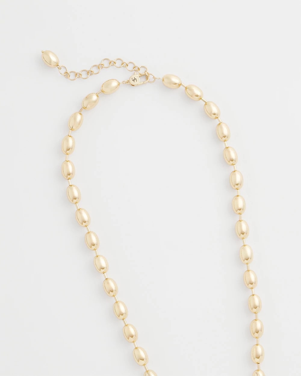 Chico's Top Pick | Gold Bead Long Single Strand Necklace
