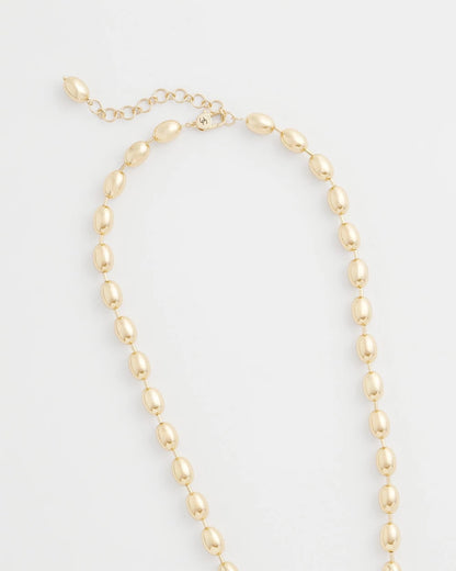 Chico's Top Pick | Gold Bead Long Single Strand Necklace