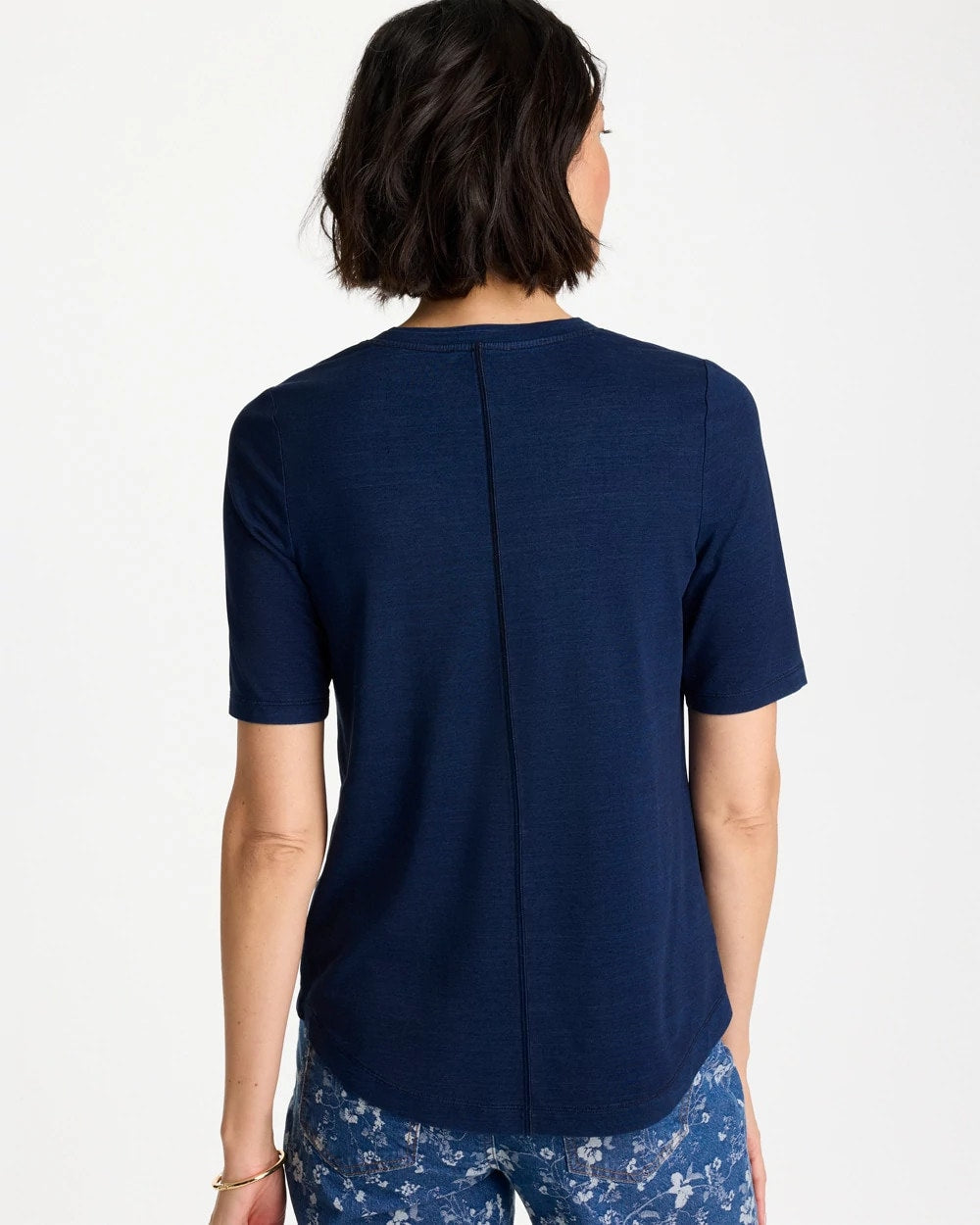 Chico's Recommended | Cotton Slub V-Neck Tee