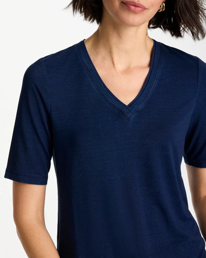 Chico's Recommended | Cotton Slub V-Neck Tee