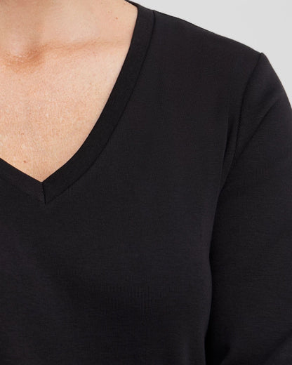 Chico's Quality | 3/4 Sleeve V-Neck Tee