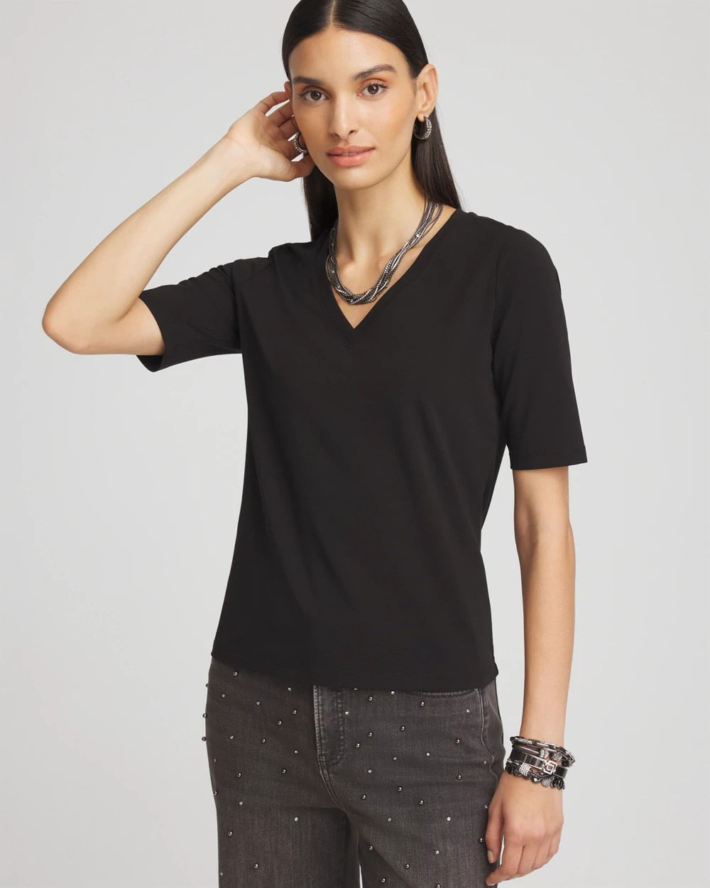 Chico's Premium | Perfect Elbow Sleeve Tee