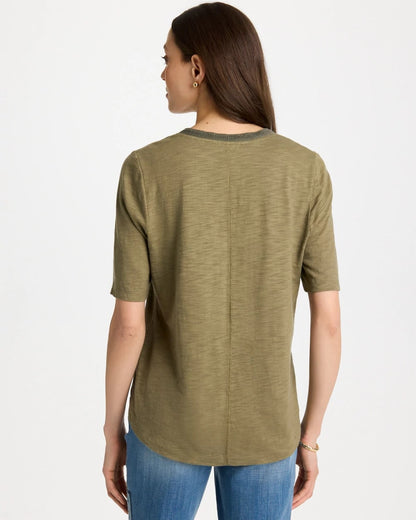 Chico's Value | Cotton Slub V-Neck Tee