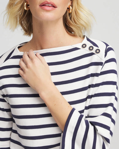 Chico's Top Pick | Bateau Neck Stripe Top