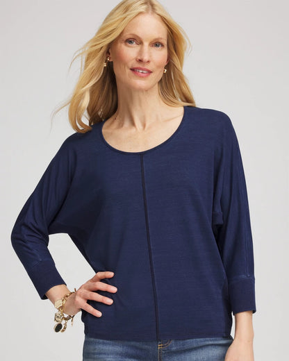 Chico's Premium | Dolman Denim Tee
