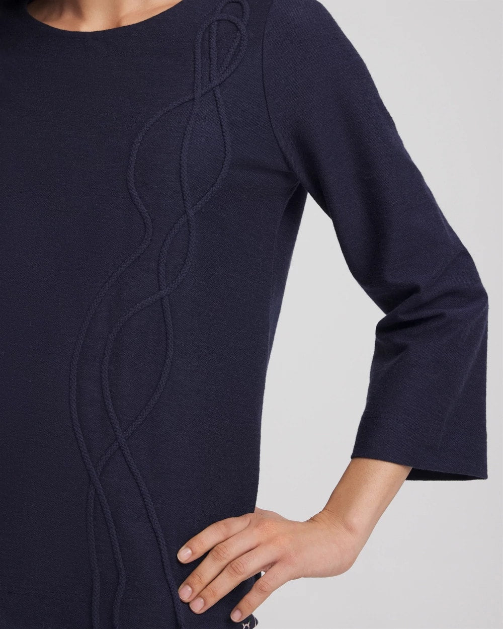Chico's Best Price | Denim Soutache Top