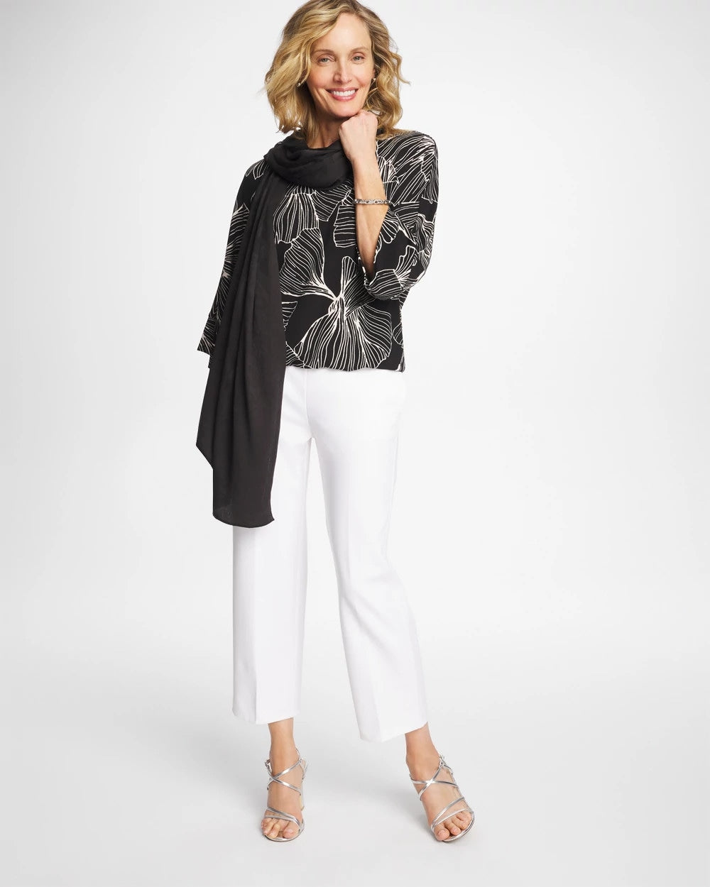 Chico's Special Offer | Ginkgo Matte Jersey Bubble Hem Top