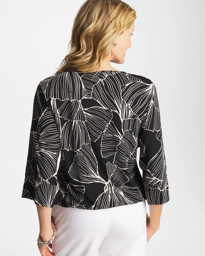 Chico's Special Offer | Ginkgo Matte Jersey Bubble Hem Top