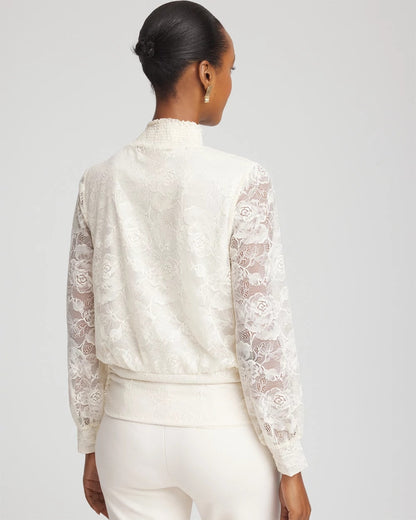 Chico's Special Offer | Tie-Neck Banded-Bottom Top