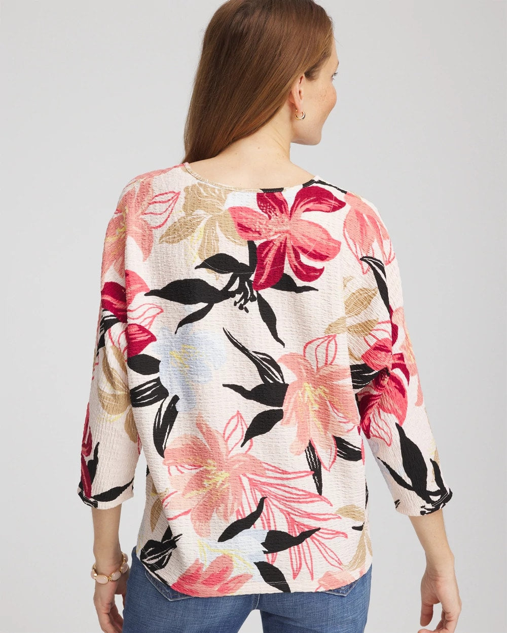 Chico's Exclusive | Textured Tapered Dolman Top