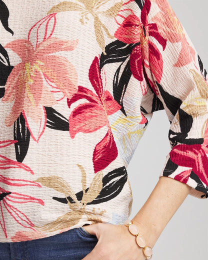 Chico's Exclusive | Textured Tapered Dolman Top
