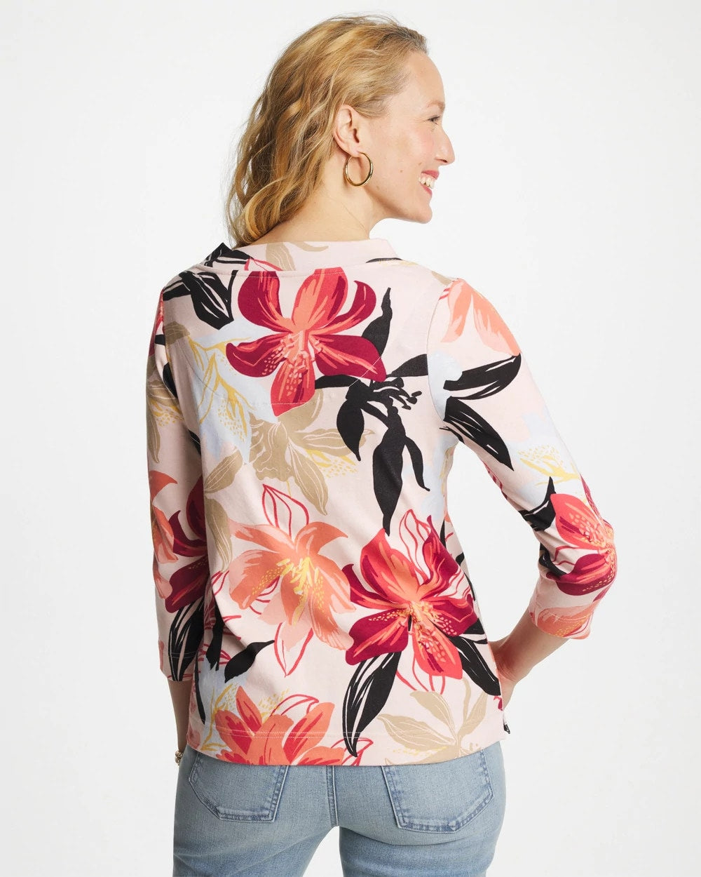 Chico's Quality | Pima Cotton 3/4 Sleeve Tee
